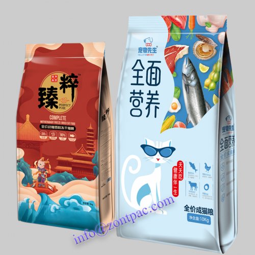 Pet food packaging