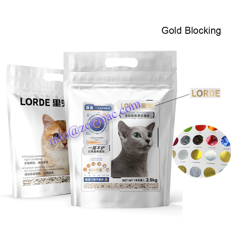 Bags with gold blocking,with special color and design