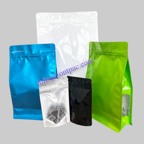 customized coffee bag with clear window