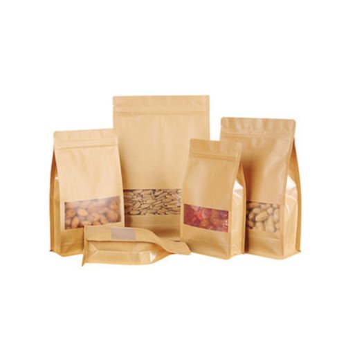 Kraft Paper Stand Up Pouch Bag for Nuts Snack